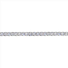 Load image into Gallery viewer, Savlano 18K White Gold Plated Cubic Zirconia Round 4MM Classic Tennis 18 Inches Chain Necklace For Women, Girls &amp; Men
