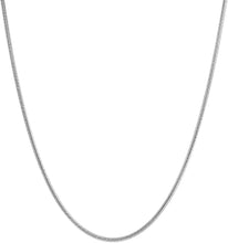 Load image into Gallery viewer, 925 Sterling Silver Solid Italian Round Diamond Cut Snake Chain Necklace For Men &amp; Women - Made in Italy Comes in 1.2MM
